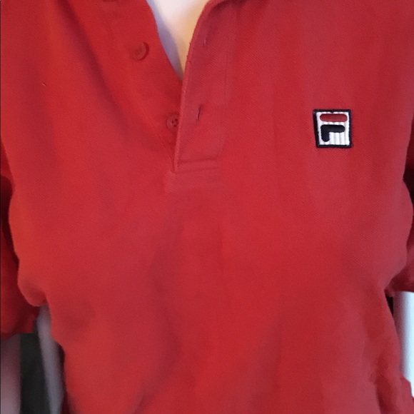 Fila /fils shirt red large vtg - Picture 5 of 8